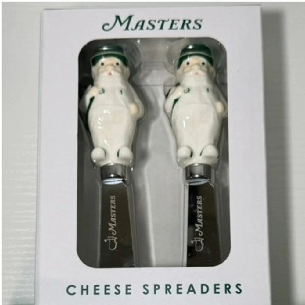 Masters Tournament 2026 Gnome Salt Pepper Shakers & Cheese Spreaders Set NEW - Picture 6 of 6